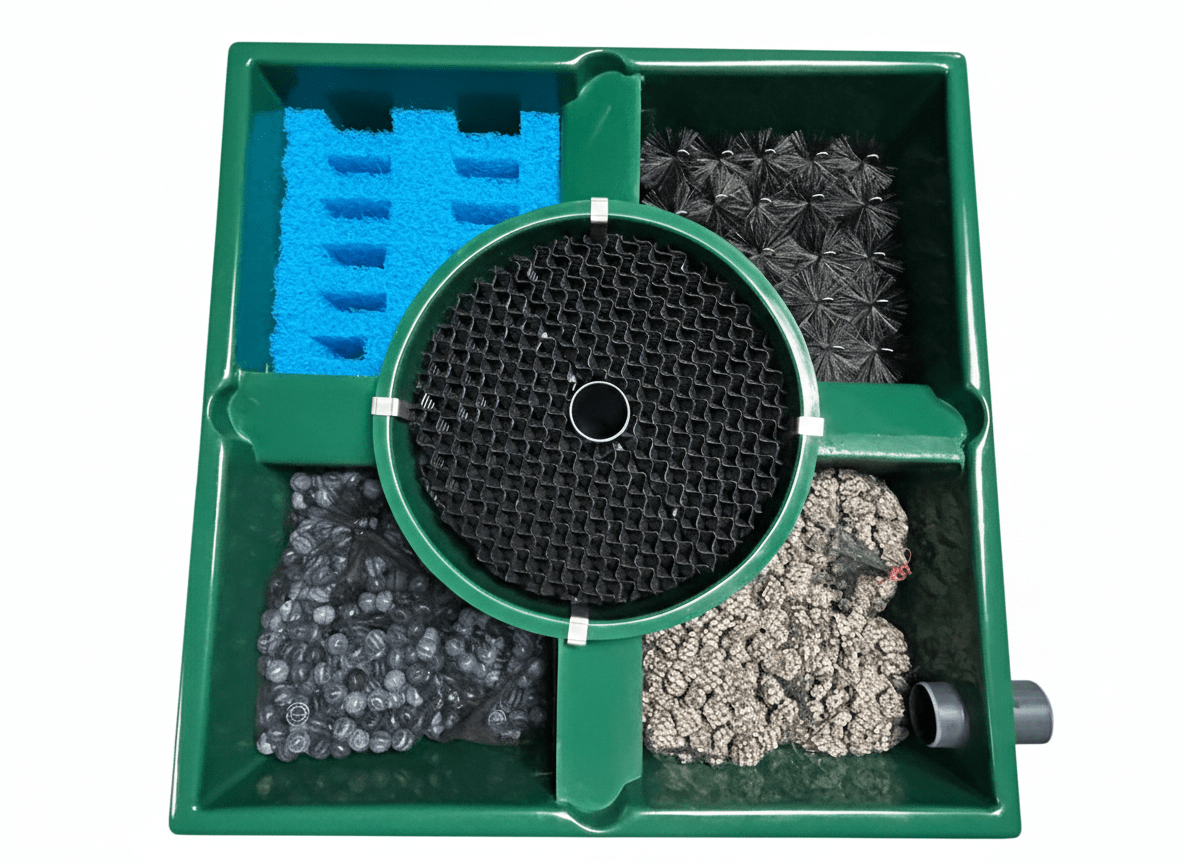 Centre vortex top with honeycomb and honeycomb holder