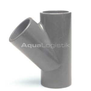 PVC-T-Stück 45°